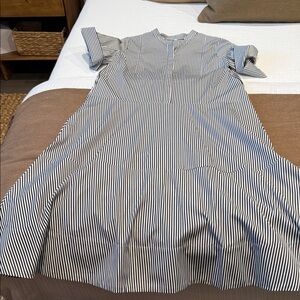 Banana Republic Striped Poplin Midi Dress - Size XS